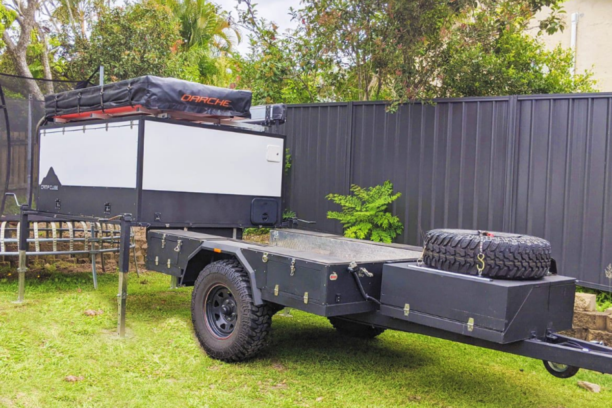 Kompact kamp cargo trailers for motorcycles deals